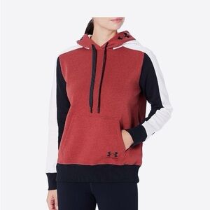 Under Armour Rival Flece Graphic Color Block Hoodie